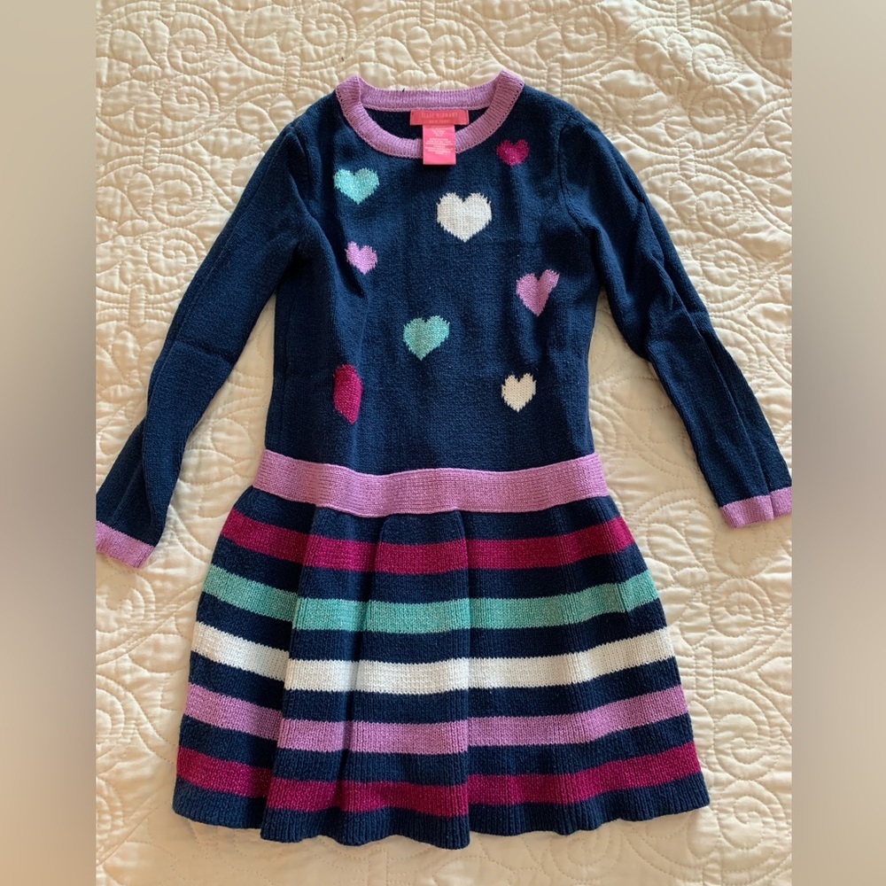 Isaac Mizrahi girls hearts sweater dress for Valentines Day
